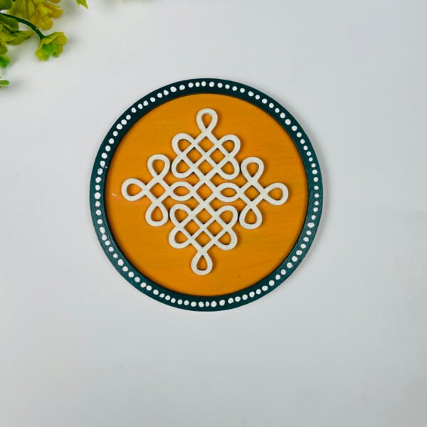 Eternal Knot MDF Wall Hanging | Traditional Indian Vastu Wall Décor for Home Entrance & Living Room